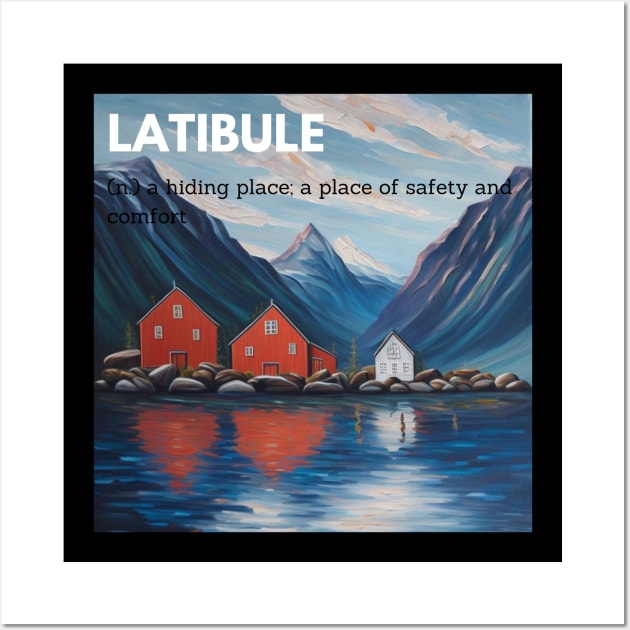 latibule hiding space safety comfort travel sticker Wall Art by FRH Design